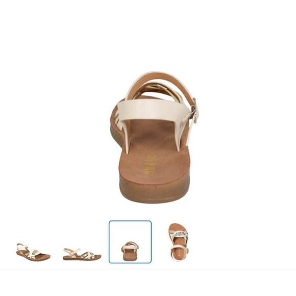 Fifth & Luxe women's metallic strappy comfort sandal NWT - Picture 4 of 4